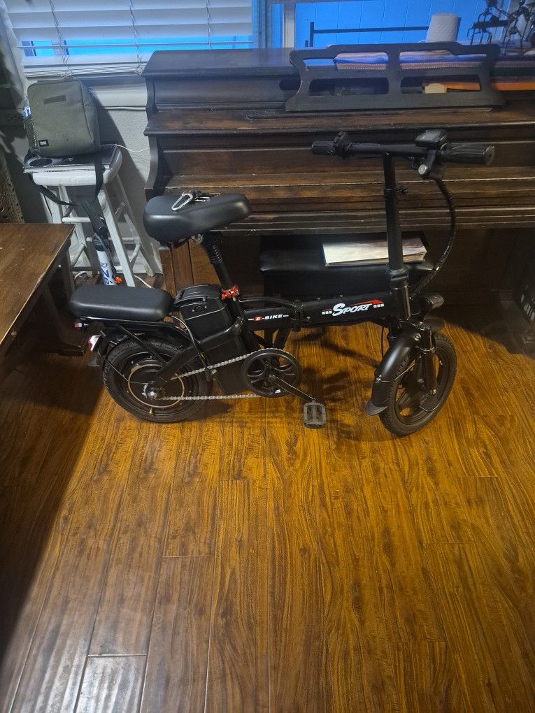 500W Lightweight Folding Electric Bike for Adults - 20MPH 35-Mile Range Commuter E-Bike with 48V 10AH Removable Battery, Front Headlight & Disc Brakes
