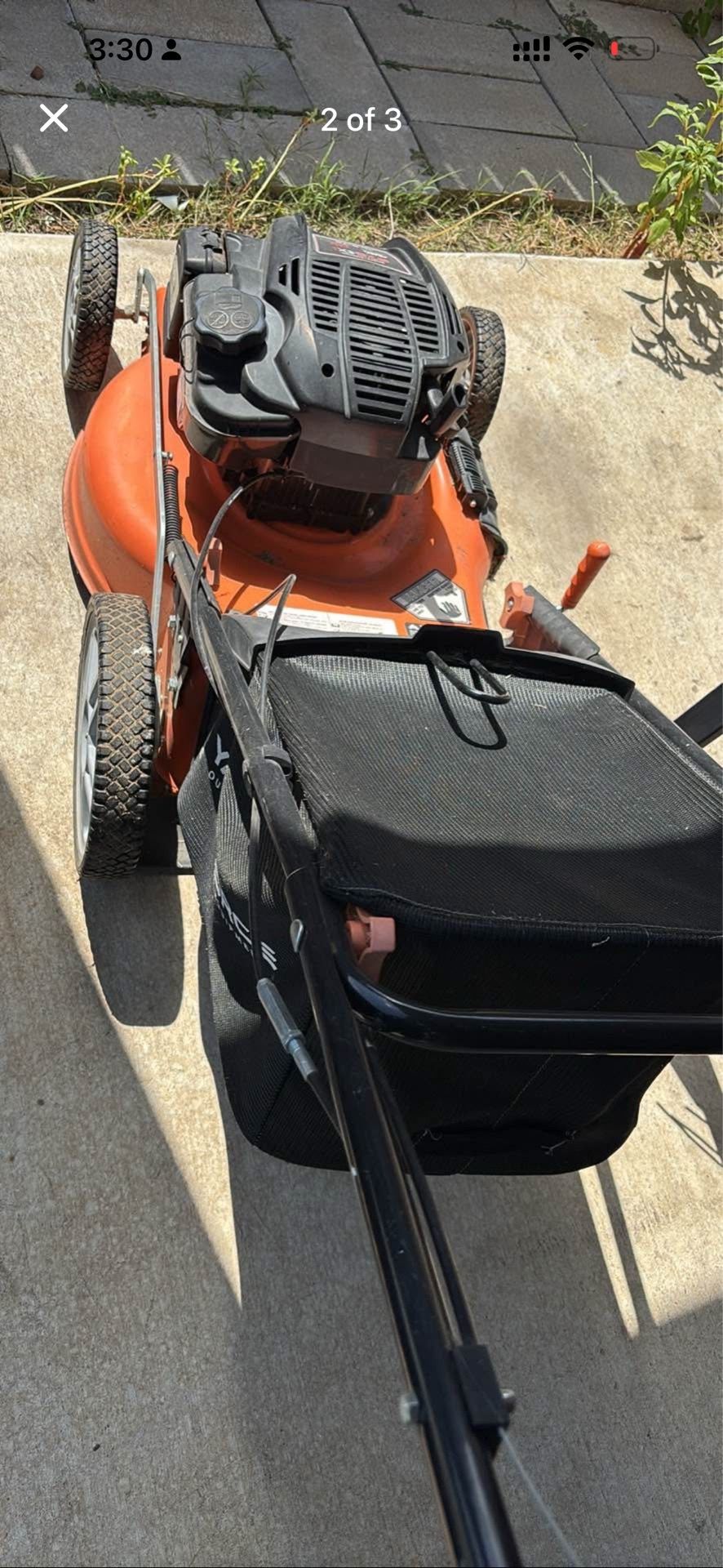 Yardforce 21 inch lawn mower RWD and gasoline storage