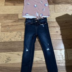 Girls Lots 6x Jeans Size 6/7 Tops