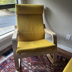 Ikea rocking chair Poäng plus ottoman