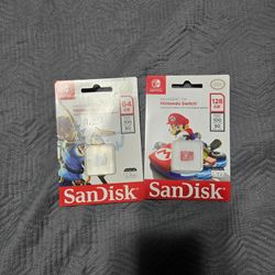 Nintendo Memory Cards 64 And 128