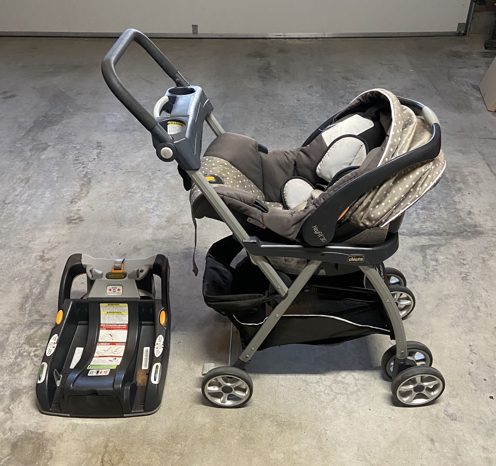 Chico Baby stroller- KeyFit 30 car seat/base+ stroller frame