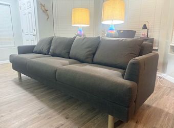 Moe’s Home Collection Sofa – Dark Charcoal | Mid-Century Modern