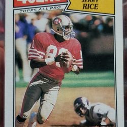 Jerry Rice 1987 Topps All Pro #115 Card