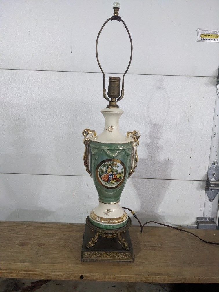 Vintage Porcelain Table Lamp