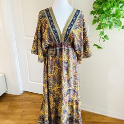 Women Ladies Boho Floral Maxi Dress Cocktail Party Evening Summer Beach Sundress one size 