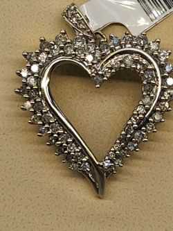10K DIJE CORAZON, HEART PENDANT (MOTHERS DAY)