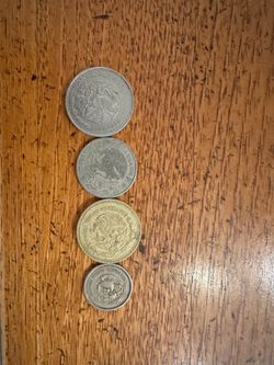 4 moneda  Antigua’s  Mexico