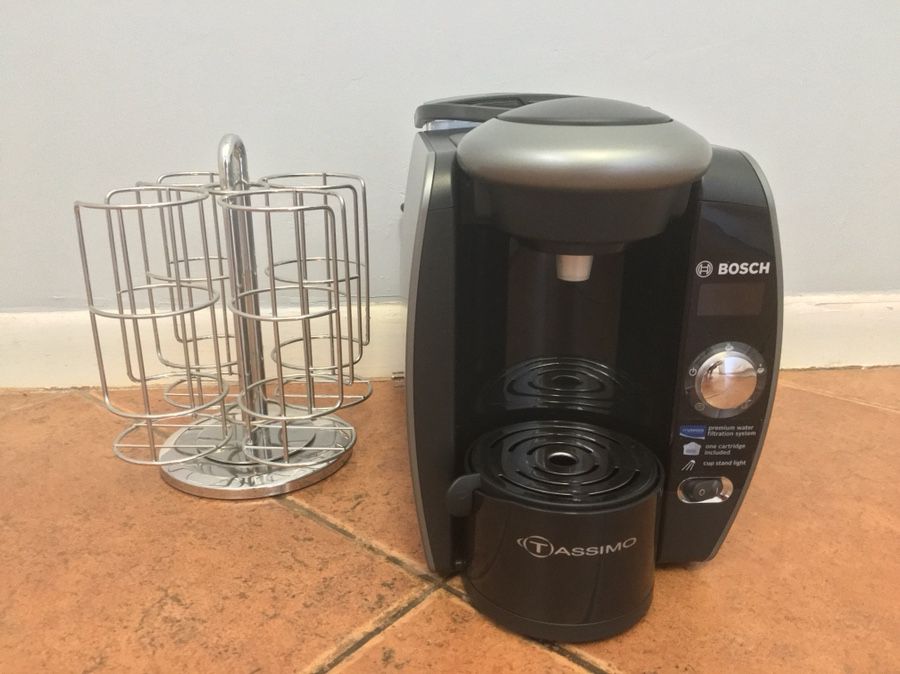Tassimo Coffee Maker + Disc/Pod Holder