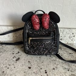 Small Minnie Mouse Glitter Backpack 
