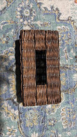 Wicker Tissue Box Cover