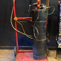 Acetalyn Tank, 2 Regulators And Small Torch
