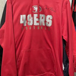 49er Sweater With Joe Montana Autograph