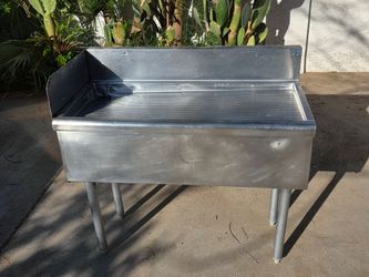 underbar drainboard stainless steel