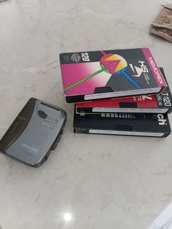 cassette player with cassette movies