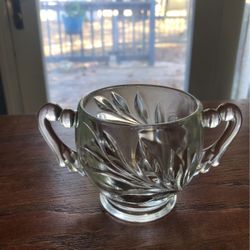 Vintage Crystal Sugar Bowl