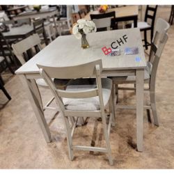 5 pc counter height dining table set - different models available