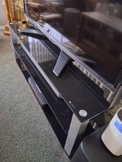 3 tier glass tv stand