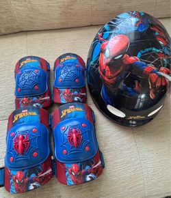 Toddler Spiderman Helmet Set