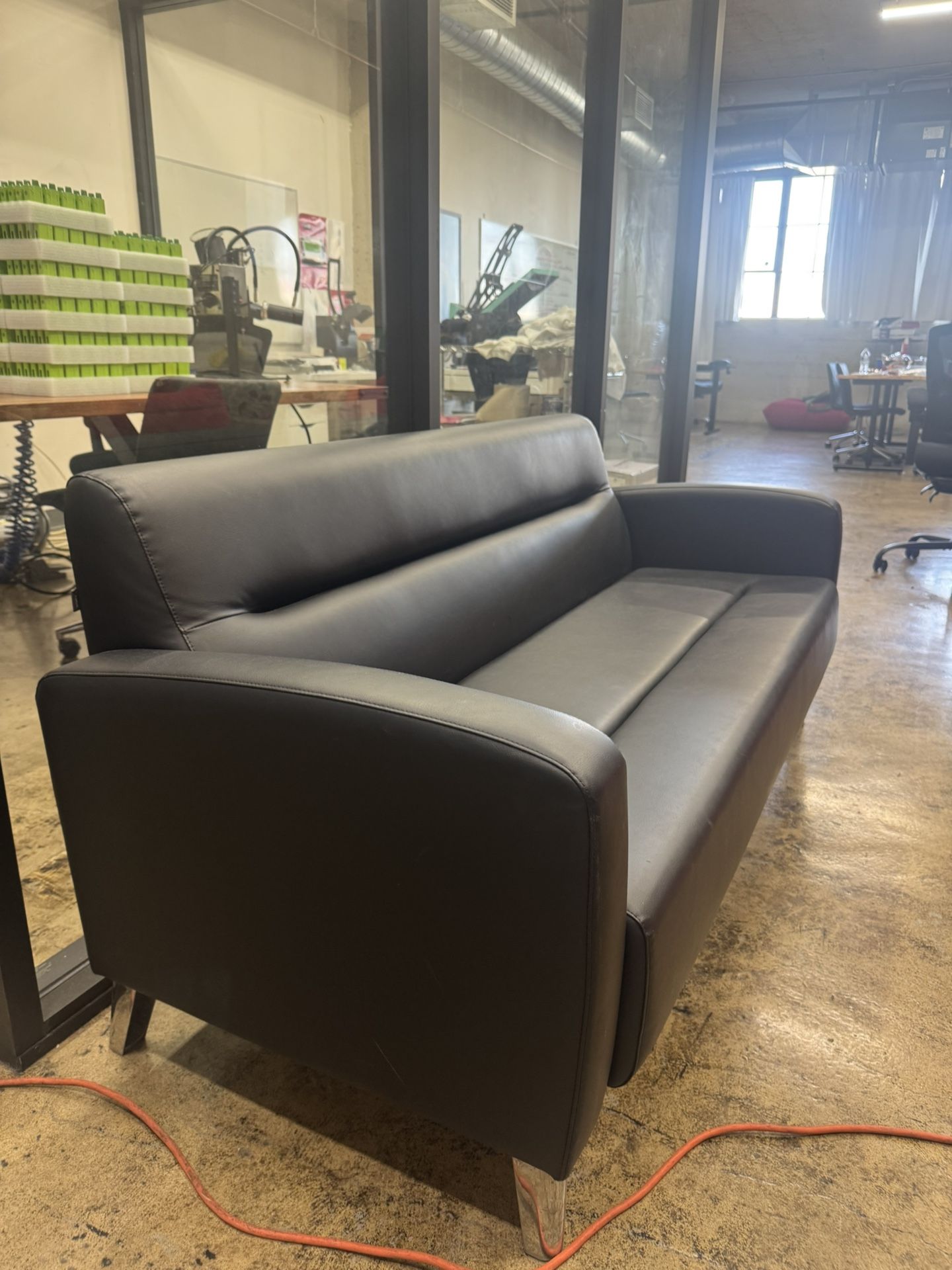 Black Leather Couch