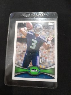 Russel Wilson Topps Football Card