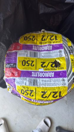 Wire 12/2 250’ MC Metal Clad 220Volt Solid Copper