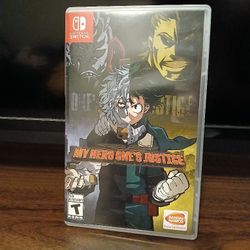 My Hero Academia (My Heros One Justice) Switch Game. Opened Box, Barely Used