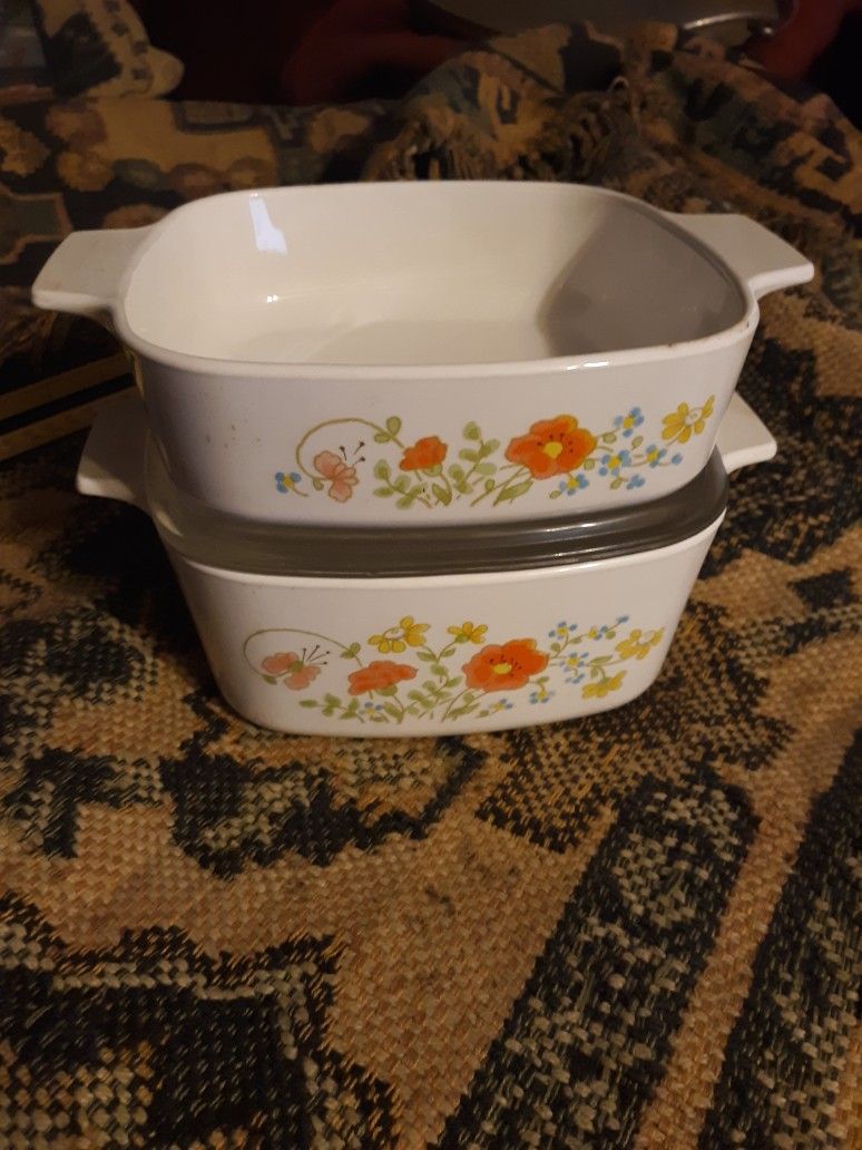 Corning Ware Wildflower A1 1.5quart & 1 Quart