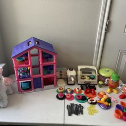 🏠 Huge Dollhouse + Cafe & Accessories Play Set! 🏠