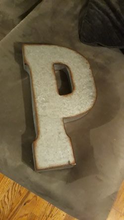 Big metal letter