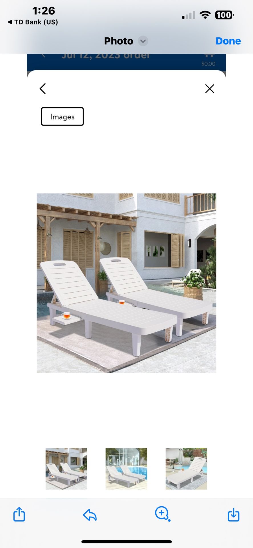 Everything Must Go!! White Pool lounge Chairs 