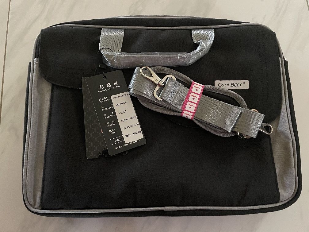 New Black Laptop Messenger Bag