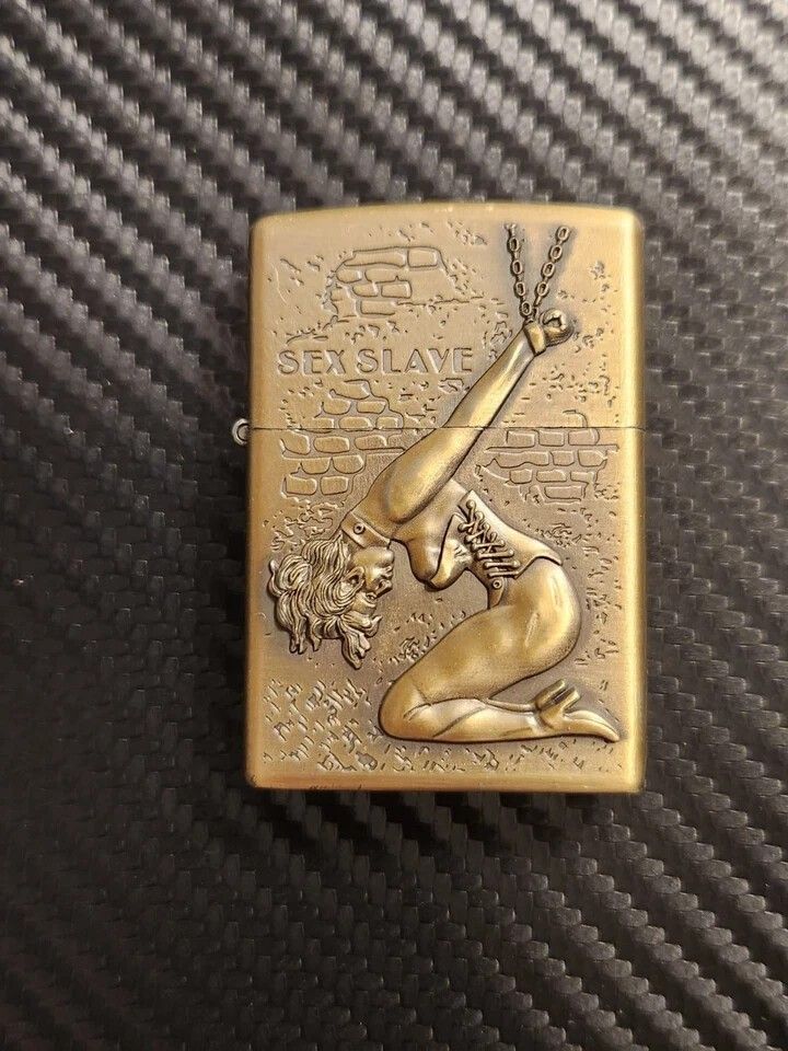 3D Carved Sex Slave Chained in Captivity for Prostitution Lighter, Windproof