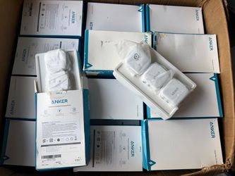 ANKER POWERPORT III 2-PORT 12W USB WALL CHARGER (3- PACK) WALL PLUG WHITE Lot 78   •	The Anker Advantage: Join the 55 million+ powered by our leading 