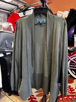 Karen Scott Open-Front Cardigan Sweater