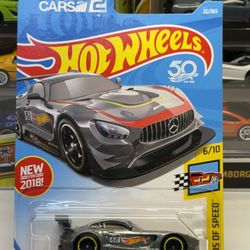 🇩🇪 HOT WHEELS 2017 - Gray ‘16 Mercedes AMG GT3 - Legends of Speed 72/365 - 1:64