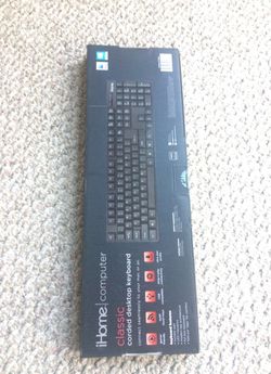 I Home classic corded desktop keyboard NIP