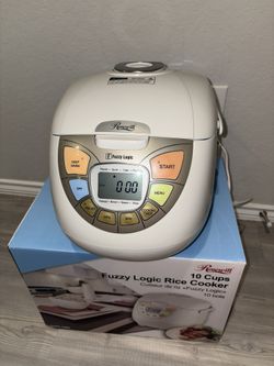 Rosewill RHRC-13002 White 10-Cup Fuzzy Logic Rice Cooker