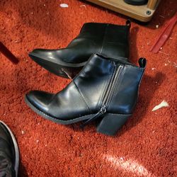 Black Leather Boot