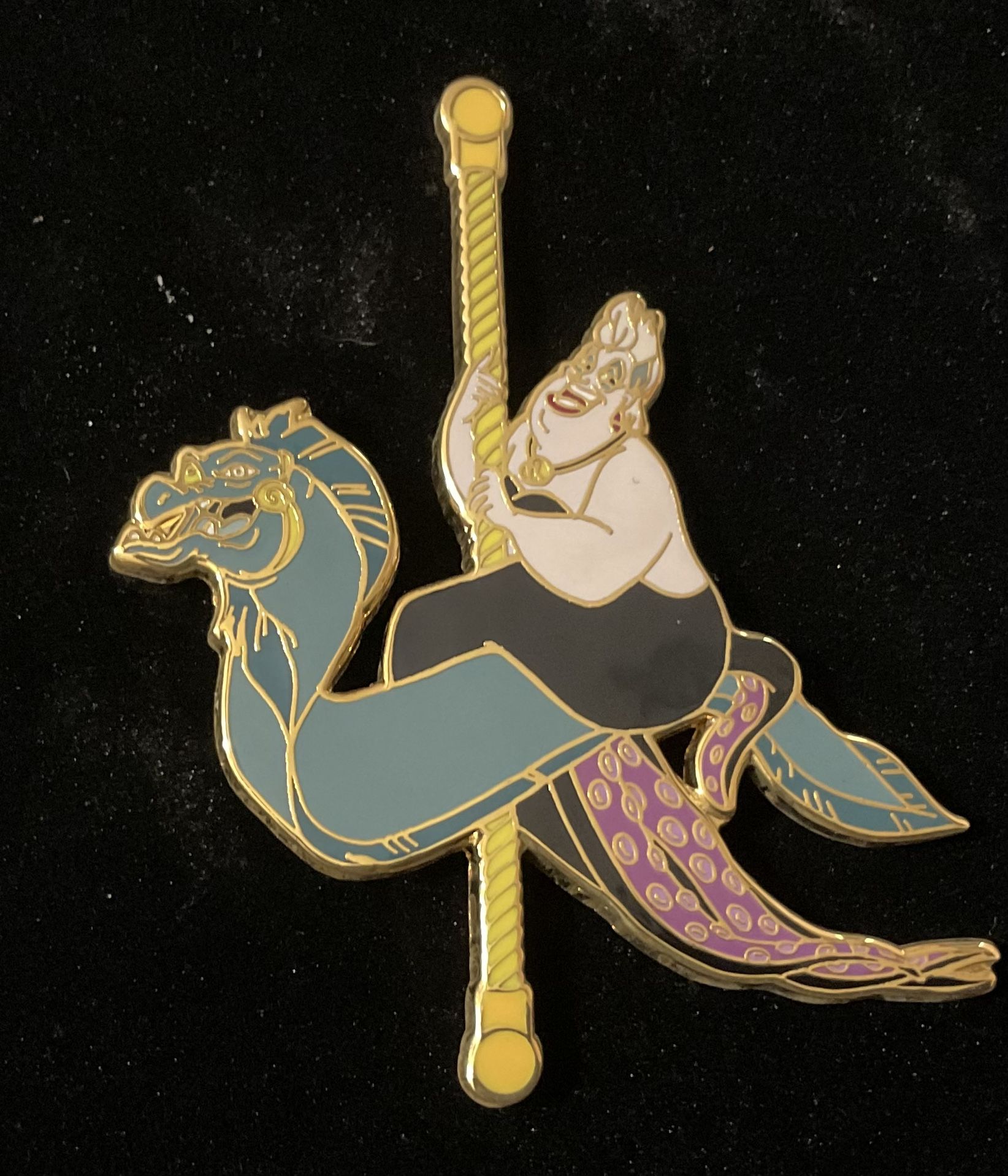 Disney Villains Riding a Carousel Pin