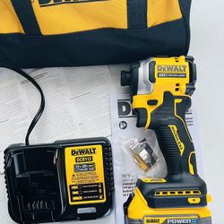 New Dewalt ATOMIC 20V MAX Impact Driver Kit (1) POWERSTACK Battery (1) Charger & Tool Bag. $160