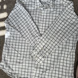 Polo By Ralph Lauren Shirt White Yellow Black Plaid Size XL Long Sleeve Button Up
