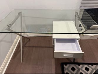 Glass desk