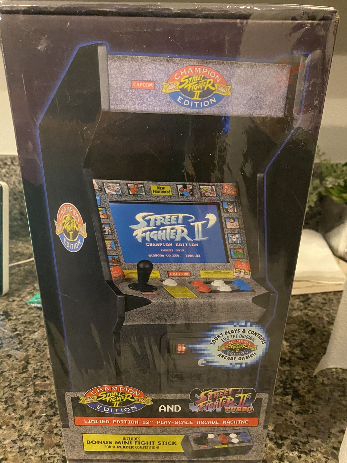 Mini 12 inch Arcade Machine Street Fighter 2 edition and Street Fighter 2 Turbo
