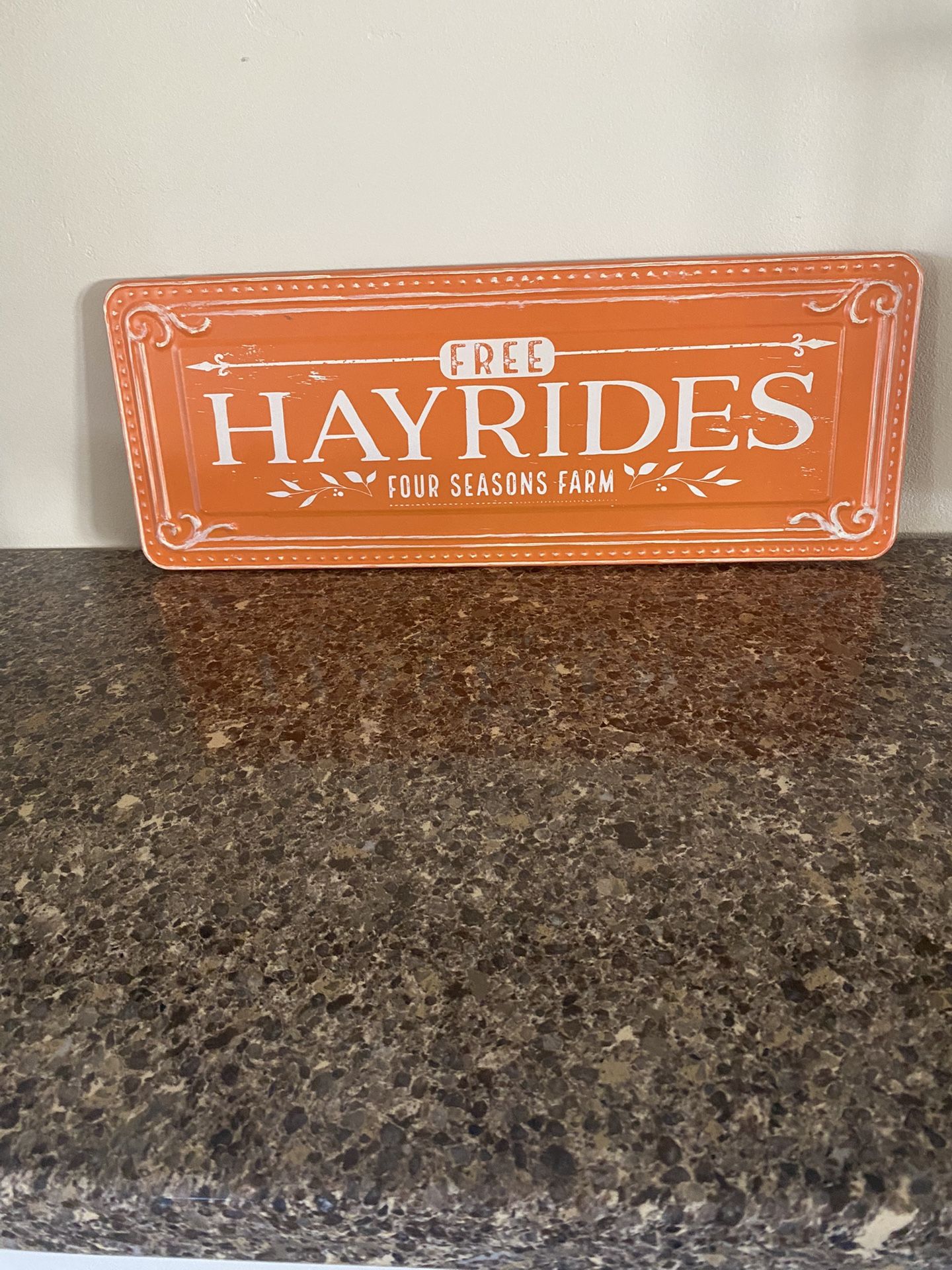 Hayride Sign