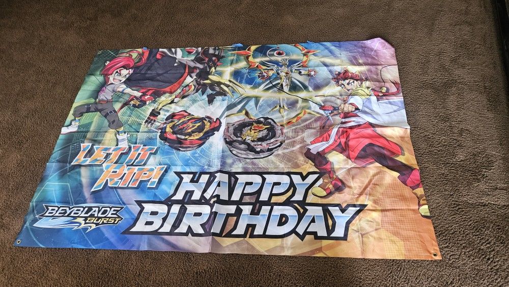 Blade Blade Happy Birthday Banner $10