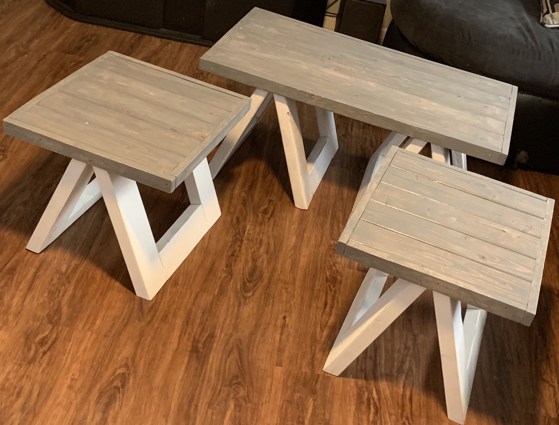 End tables & coffee table