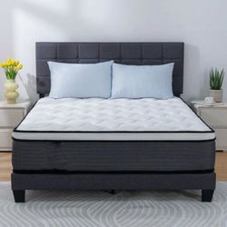 Queen Size Mattress Pillow Top 14” Inches Thick ✨New From Factory Excellent Comfort Also Available: Twin, Full And King Same Day Delivery 🚚 