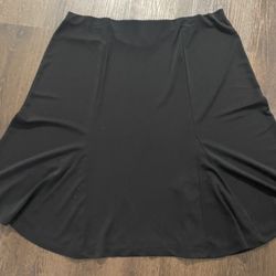 Womans Black Non Fade Skirt Size XL By Kathie Lee Collection #4