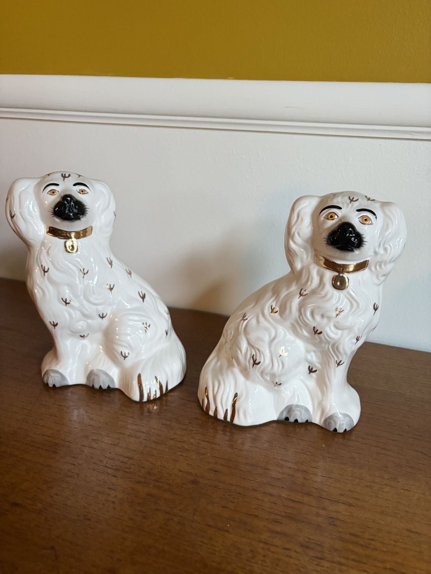 Antique Beswick English Staffordshire Spaniel Dog Pair 1378 5 Porcelain Figures